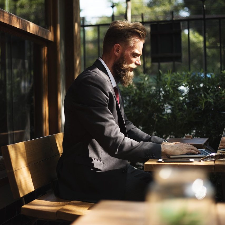 beard, business, business people, cafe, coffee shop, communication, connection, corporate, internet, laptop, man, online, person, suit, table, typing, working, business, business, business, business, business, corporate, corporate, corporate, corporate, typing